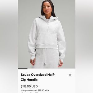 Lululemon Scuba Oversized Half-Zip Hoodie